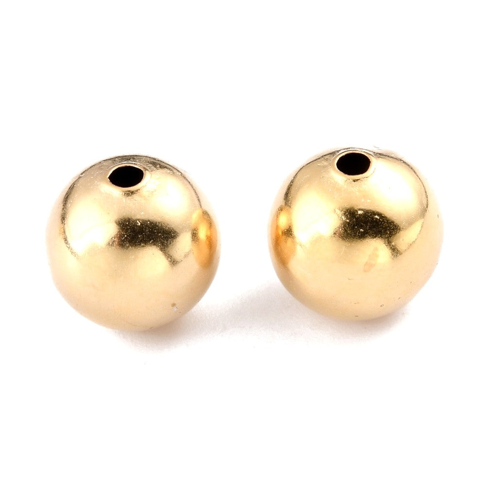 8mm 24k Gold Filled Round Beads