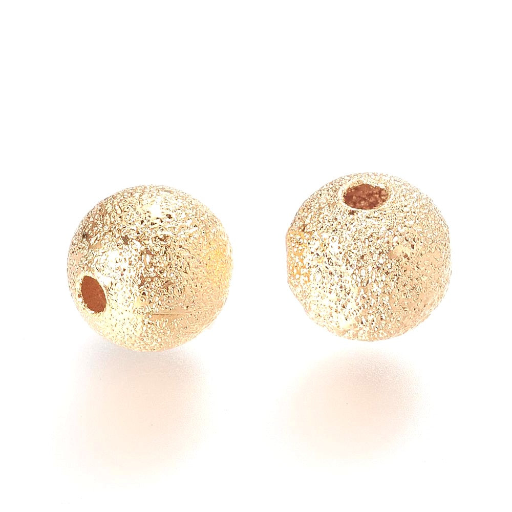 Real 18K Gold Filled, Textured Spacers