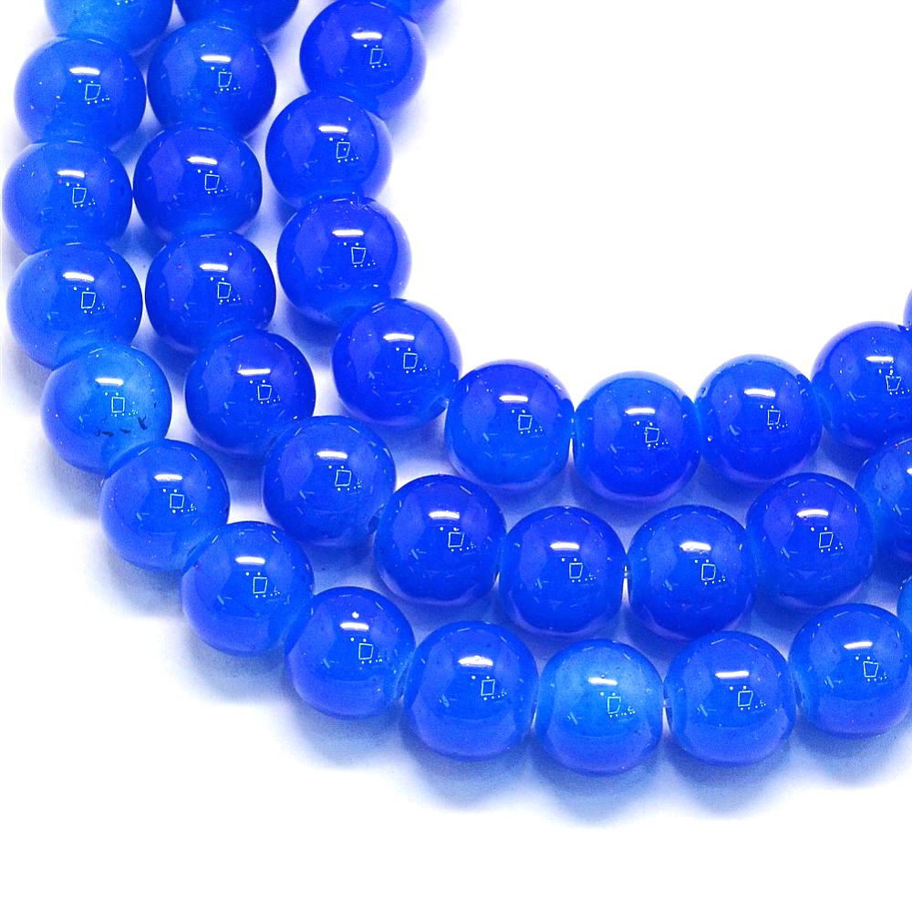 10mm Imitation Jade Glass Beads