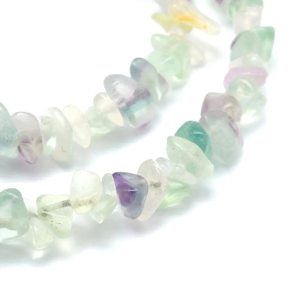 5-8mm Natural Flourite Chip Beads Strand Haute Girl Beads