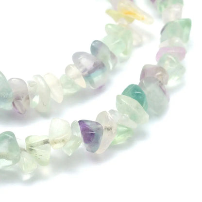 5-8mm Natural Flourite Chip Beads Strand Haute Girl Beads