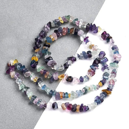 5-8mm Natural Flourite Chip Beads Strand Haute Girl Beads