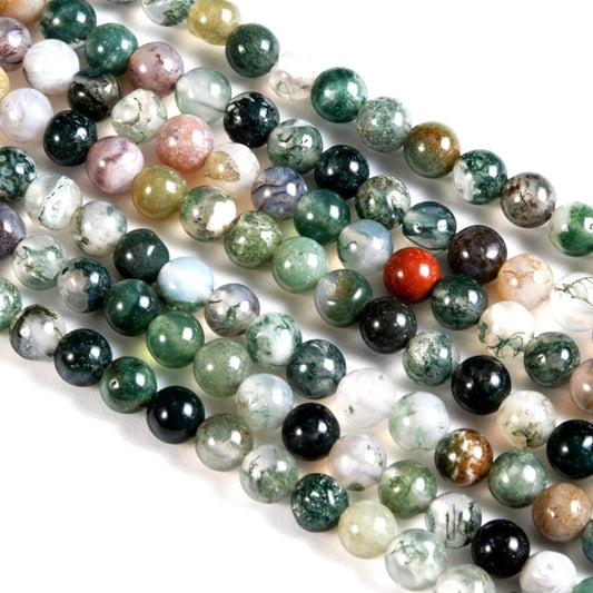 10mm Round Natural Indian Agate Gemstones