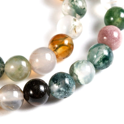 10mm Round Natural Indian Agate Gemstones