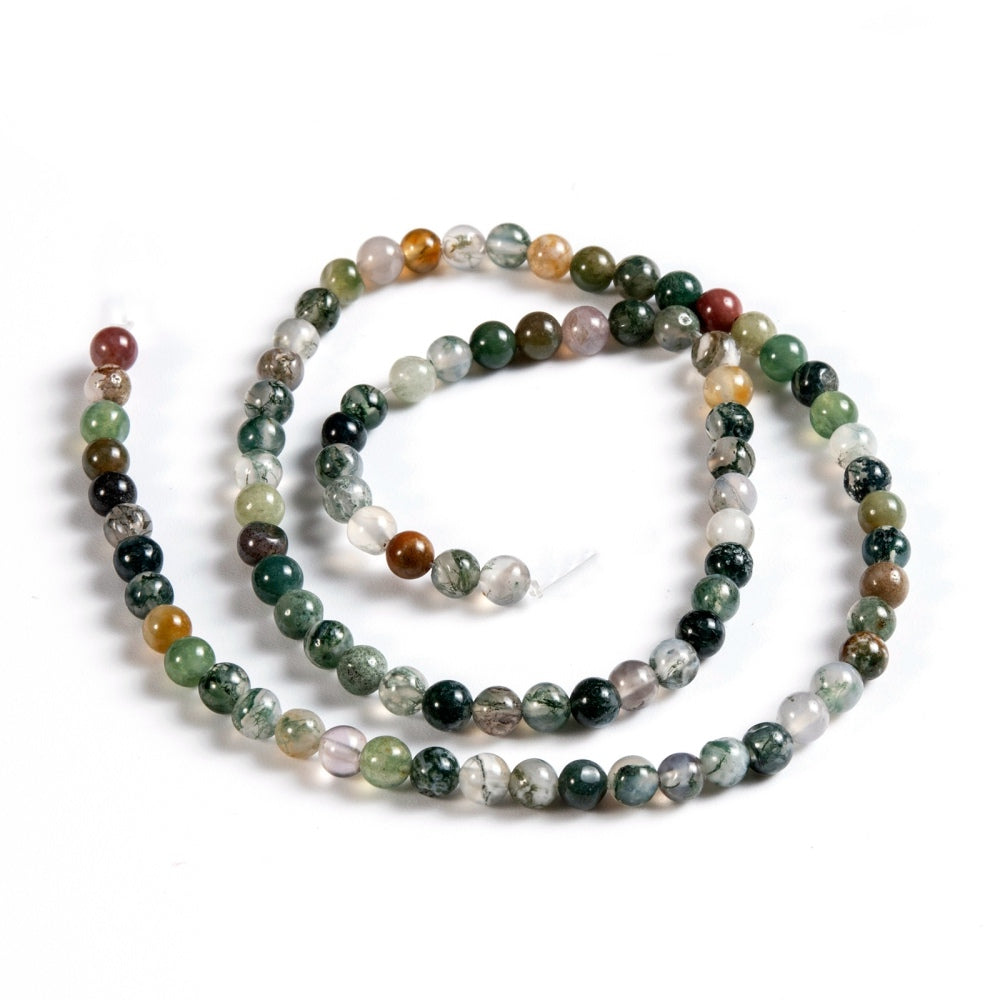 10mm Round Natural Indian Agate Gemstones