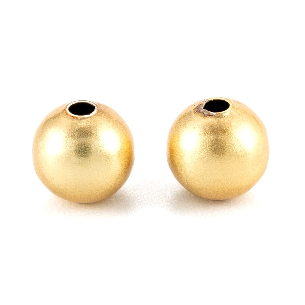 14K Gold Filled Round Spacer Beads (Waterproof, Non-Tarnish)