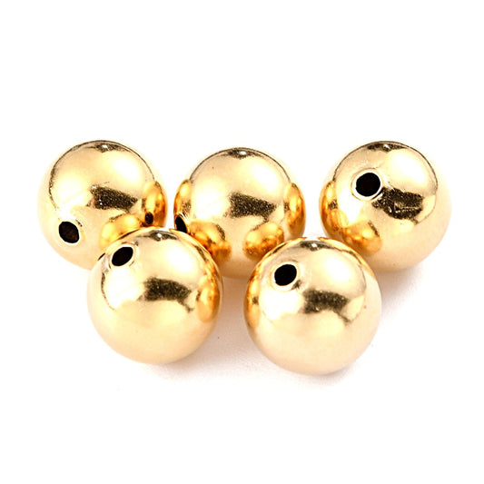 8mm 24k Gold Filled Round Beads