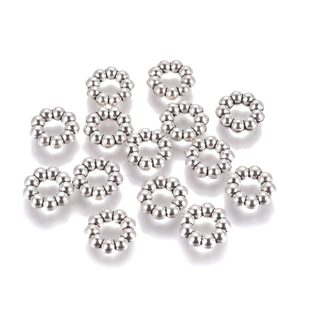 Tibetan Antique Silver Alloy Spacers, Cadmium Free, Nickel Free, Lead Free