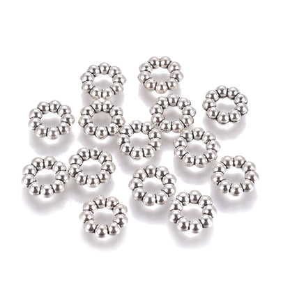 Tibetan Antique Silver Alloy Spacers, Cadmium Free, Nickel Free, Lead Free