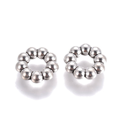 Tibetan Antique Silver Alloy Spacers, Cadmium Free, Nickel Free, Lead Free