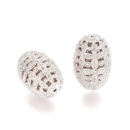 Oval Hollow Brass Beads, Non Tarnish