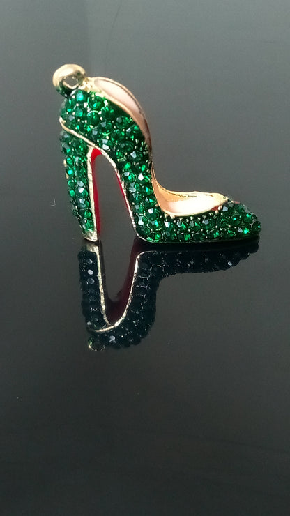 Crystal Couture Charms™ Red Bottom Stiletto Charms, Non-Tarnish, No Fade