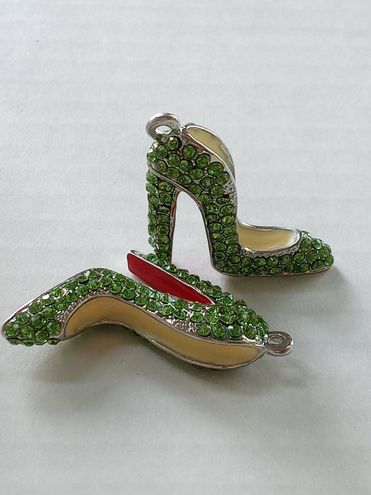 Crystal Couture Charms™ Red Bottom Stiletto Charms, Non-Tarnish, No Fade