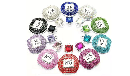 Alloy and Rhinestone Perfume Bottle Charms with Free Rhinestone Charm