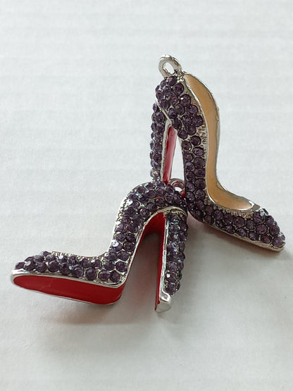Crystal Couture Charms™ Red Bottom Stiletto Charms, Non-Tarnish, No Fade