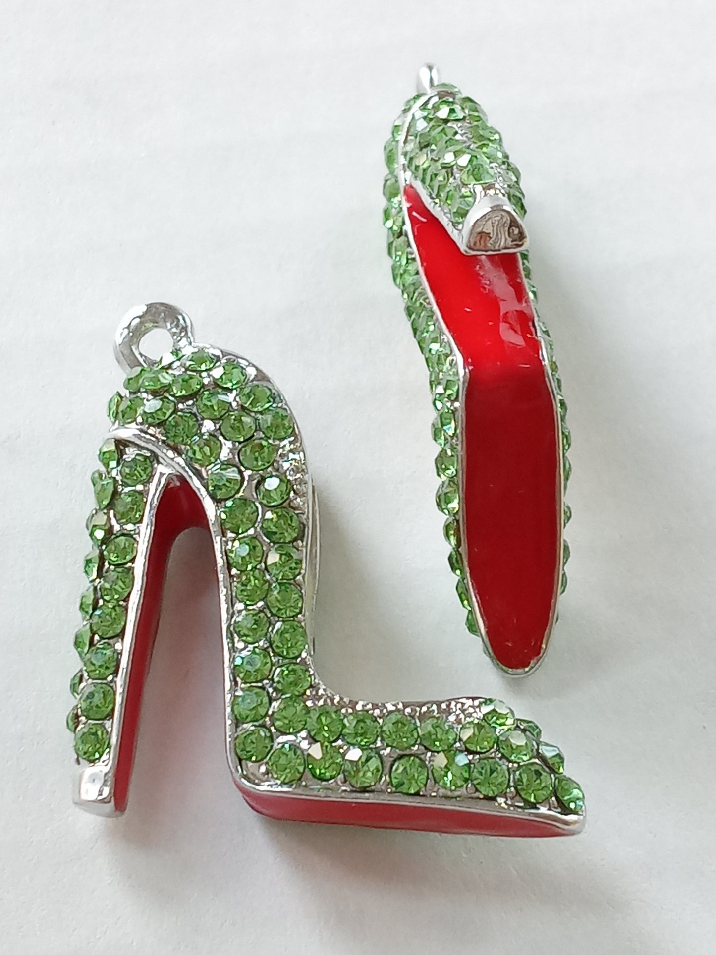 Crystal Couture Charms™ Red Bottom Stiletto Charms, Non-Tarnish, No Fade