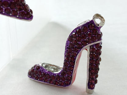 Crystal Couture Charms™ Red Bottom Stiletto Charms, Non-Tarnish, No Fade