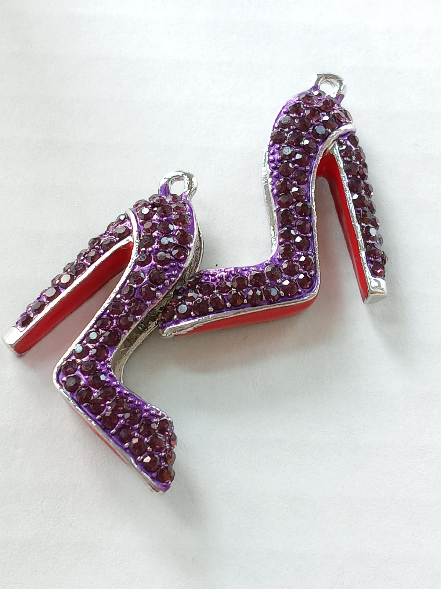 Crystal Couture Charms™ Red Bottom Stiletto Charms, Non-Tarnish, No Fade