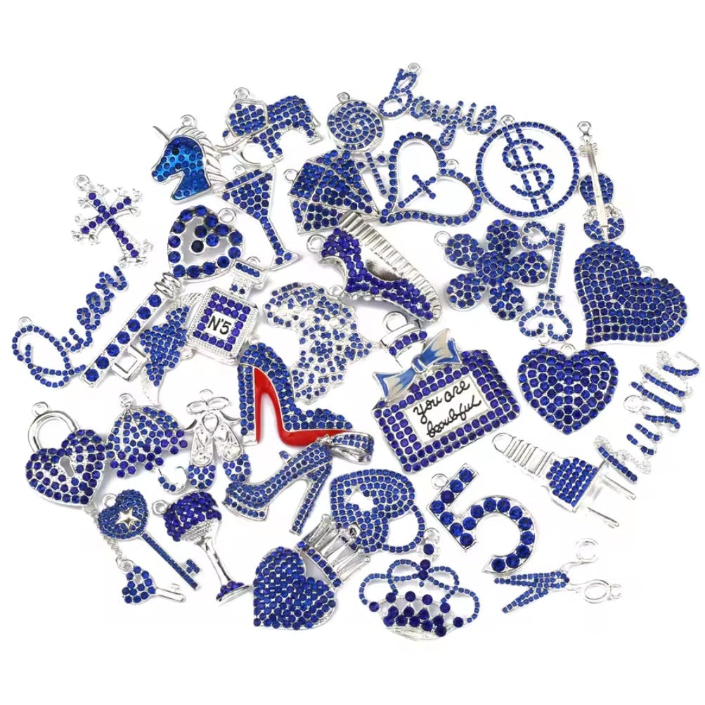 Rhinestone Alloy Mixed Charms