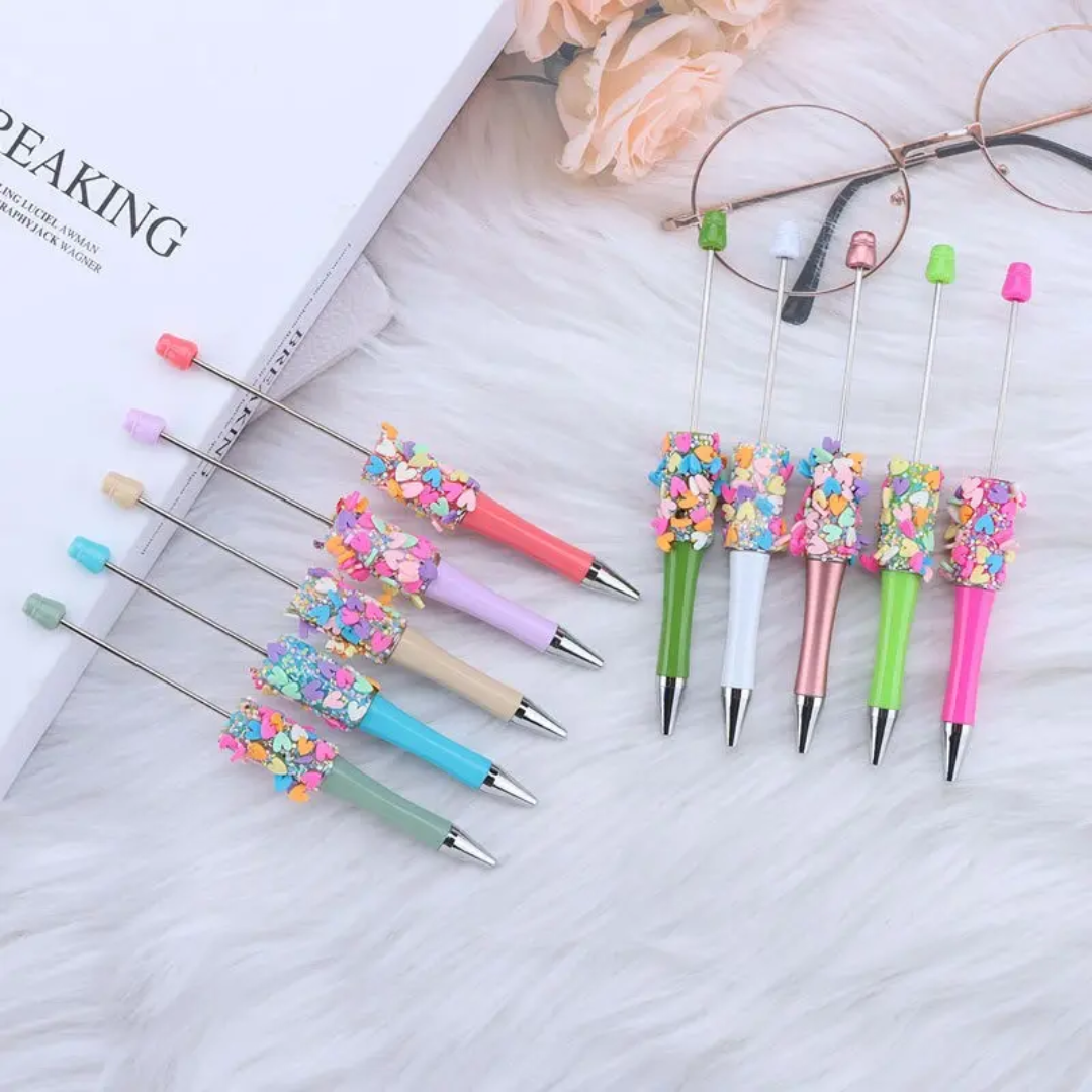 Heart Valentine Beadable Pens