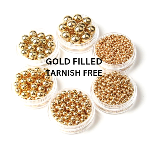 18K Gold Filled Seamless Beads