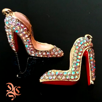 Crystal Couture Charms™ Red Bottom Stiletto Charms, Non-Tarnish, No Fade
